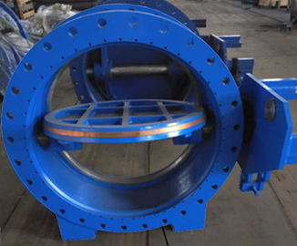 Válvula de borboleta excêntrica da engrenagem de sem-fim de AWWA DN1000/material industrial do ferro de carcaça da válvula de borboleta