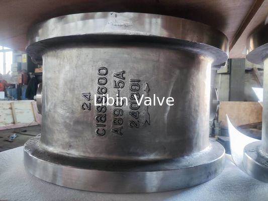 Válvula de controlo duplex de disco duplo de aço inoxidável